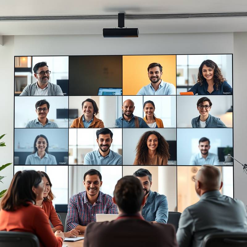 People in a video conference
