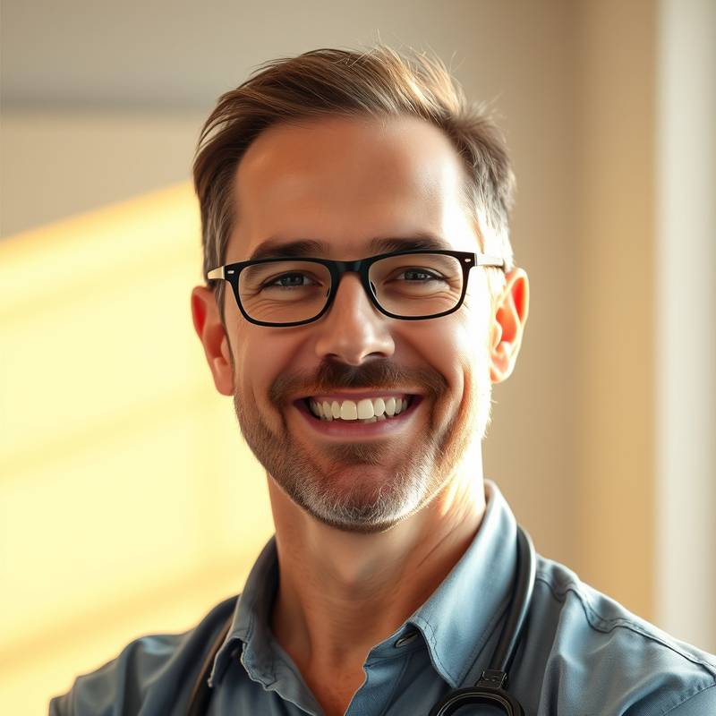 Smiling instructor