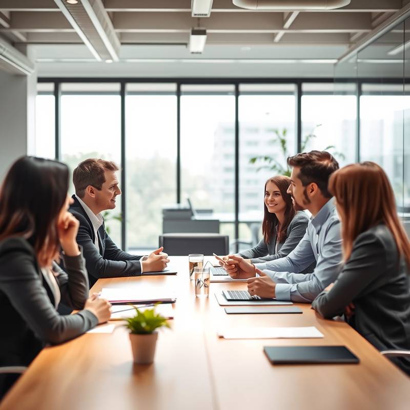 Team collaboration during a meeting